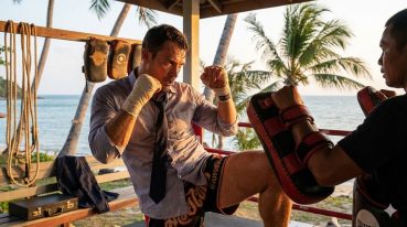 Professional CEO doing Muay Thai session